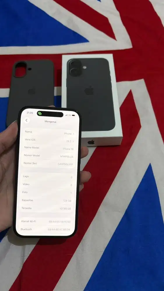 Iphone 16 hitam (INTER)