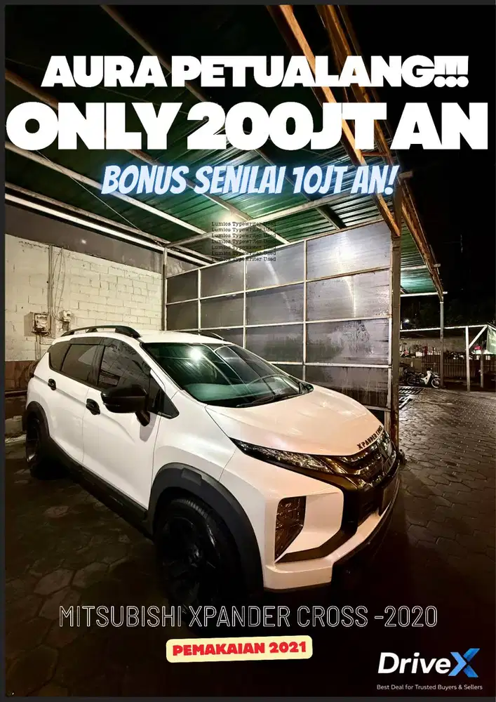 Tangan Pertama - Mitsubishi Xpander Cross -2020 ( Pemakaian 2021 )