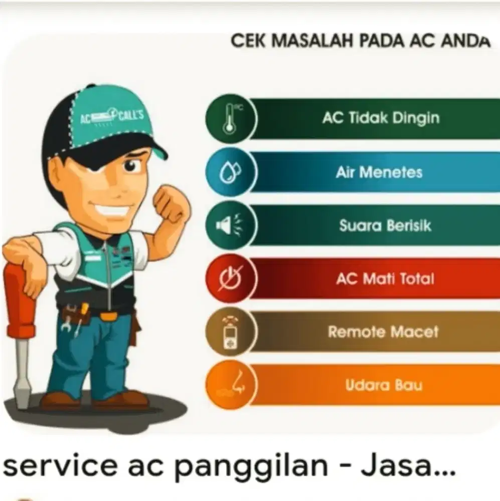 Jasa servis dan pasang ac