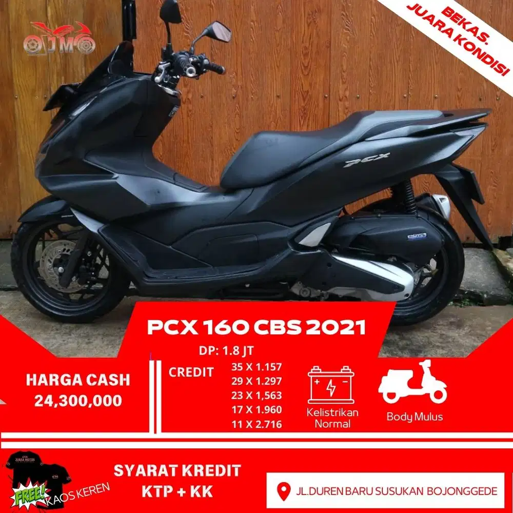 HONDA PCX 160 CBS 2021 SURAT LENGKAP PAJAK PANJANG MULUS SIAP GASS