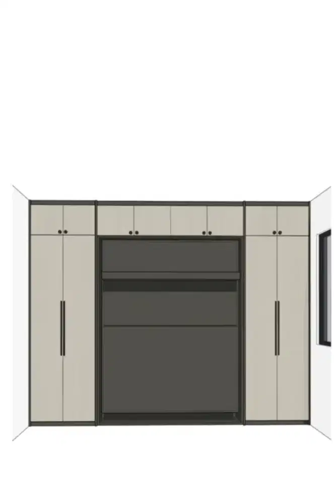 Ranjang lipat dinding multifungsi (wall bed)