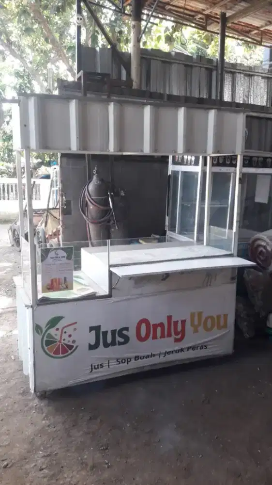 Jual cepat 2 grobak dagang