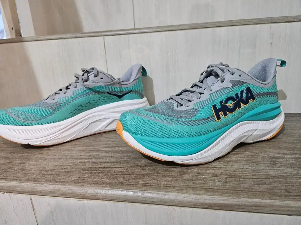 H0KA Skyflow Men's Running Shoes -Stellar Grey / Shoreline