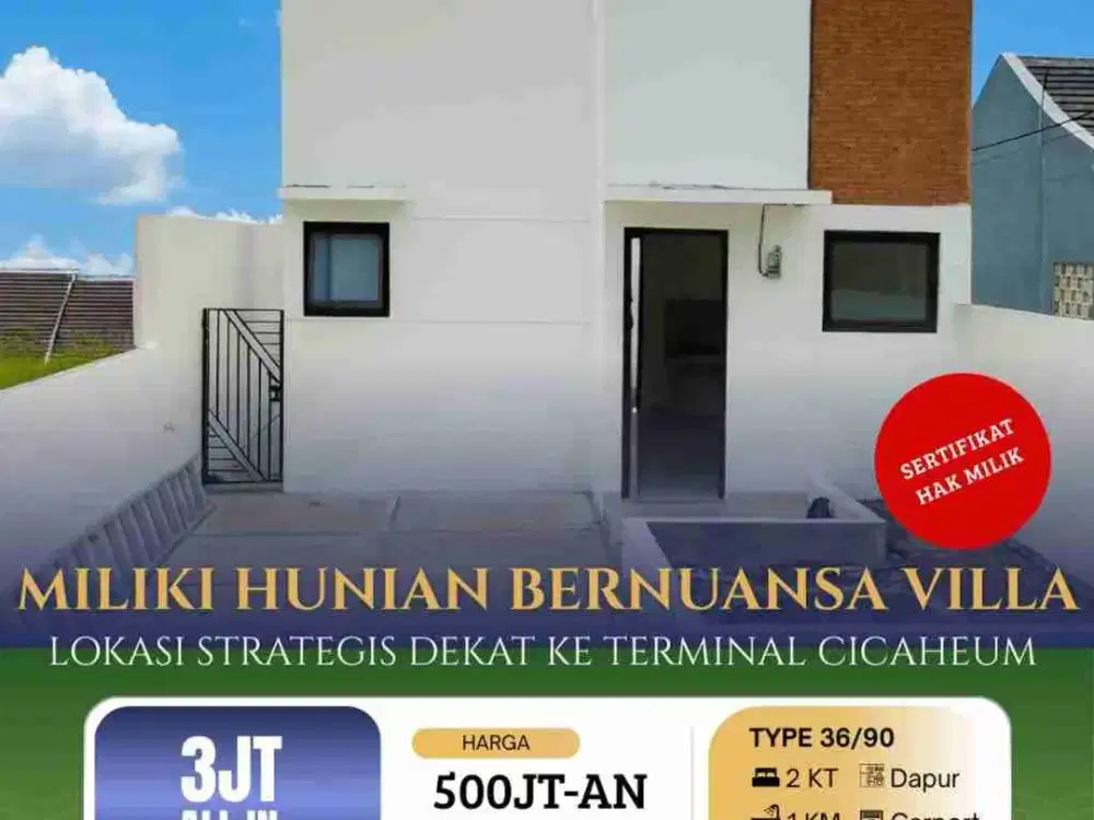 Rumah Murah Dekat Pusat Kota Bandung