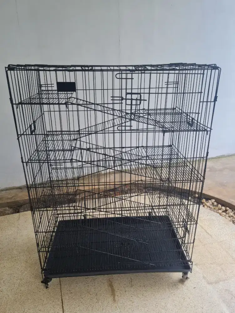 KANDANG KUCING 7 LANTAI UK 90 X 55 X 130 CM BESI TEBAL