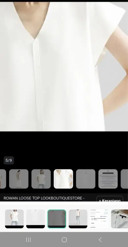 Rowan Loose Top White