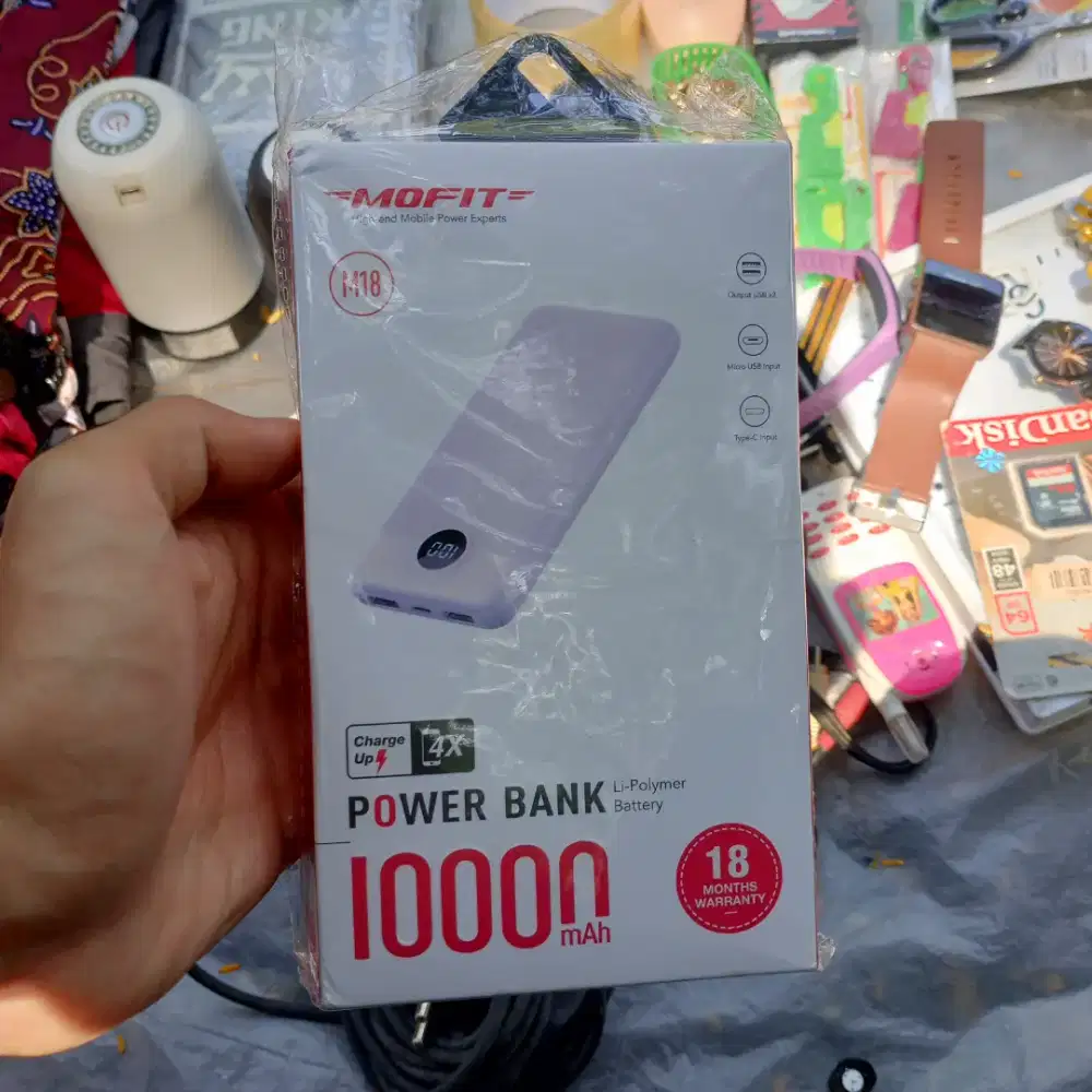 Powerbank Mofit 10.000mAh baru garansi resmi