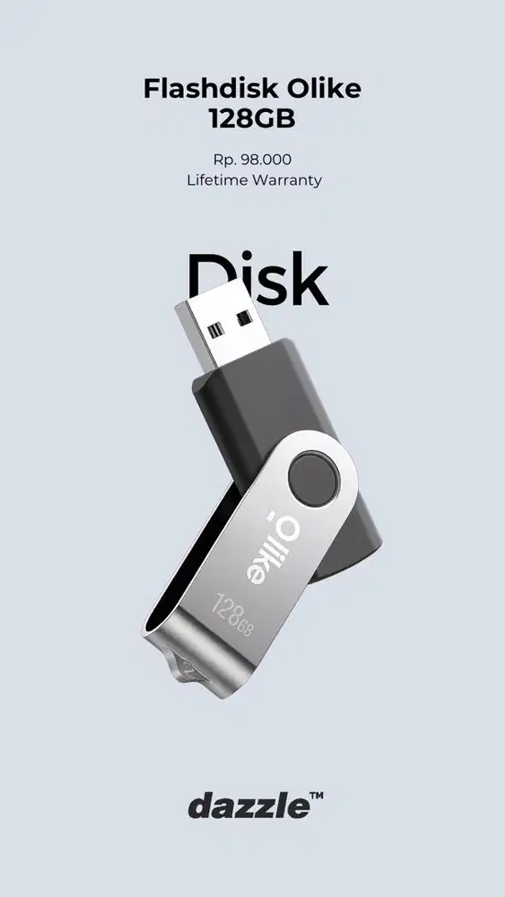 FLASHDISK OLIKE 128GB GARANSI LIFETIME