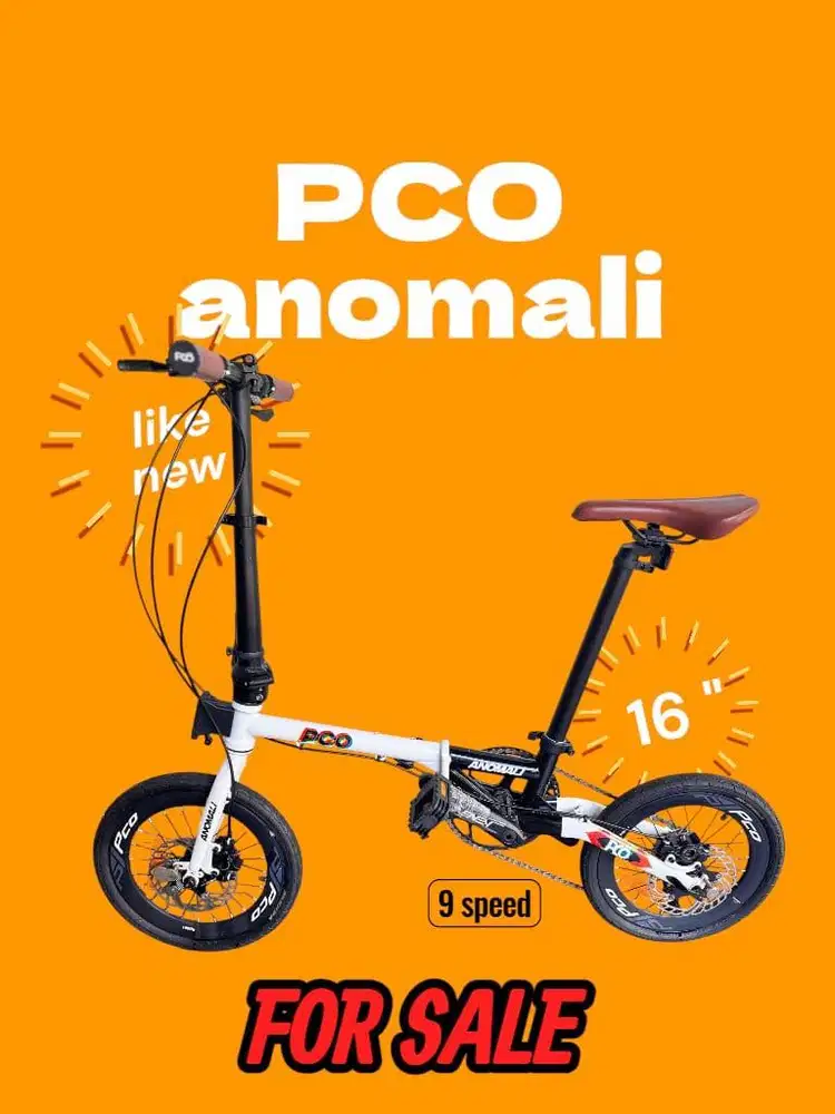 NBU PCO Cycle Folding Bike warna Putih