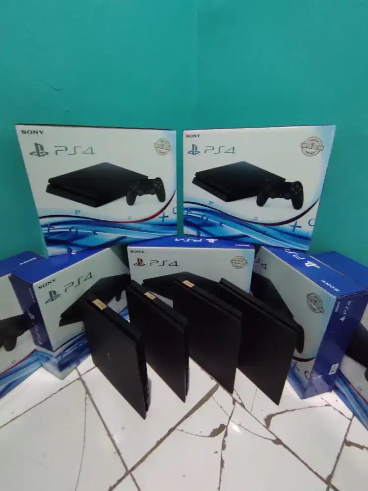 PS4 slim murah BARU full set full game. Bergaransi