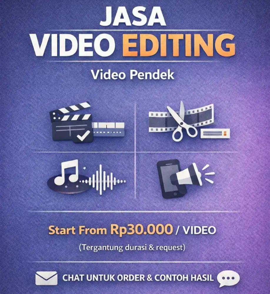 JASA EDIT VIDEO PROFESSIONAL | EDIT VIDEO UMKM VLOG TALKING HEAD