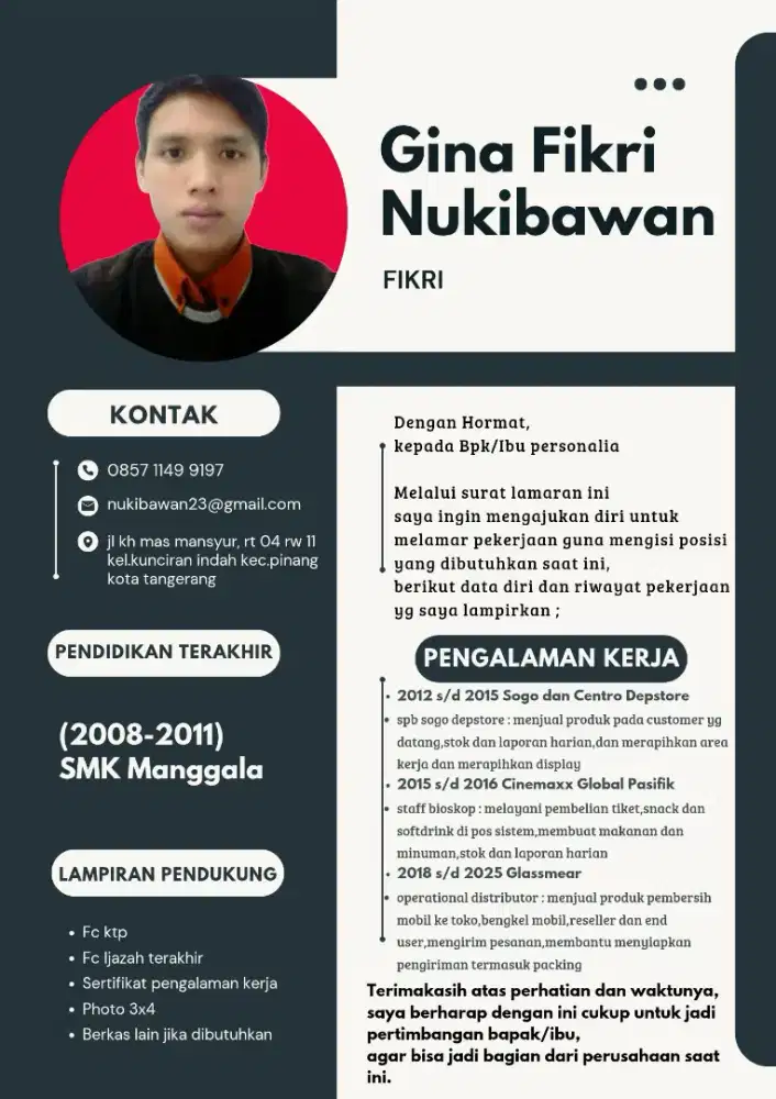 MENCARI PEKERJAAN TANGERANG