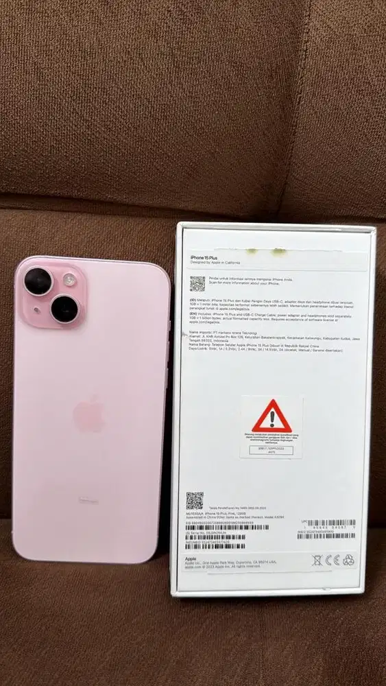 Iphone 15 plus pink 128gb ibox