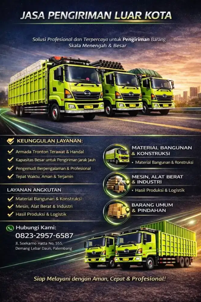 Ekspedisi Sewa angkutan tronton sumatera jawa