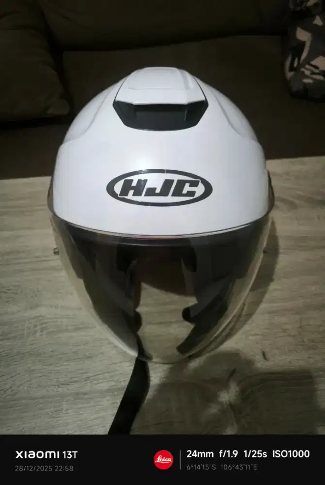 Helm half face bekas hjc original
