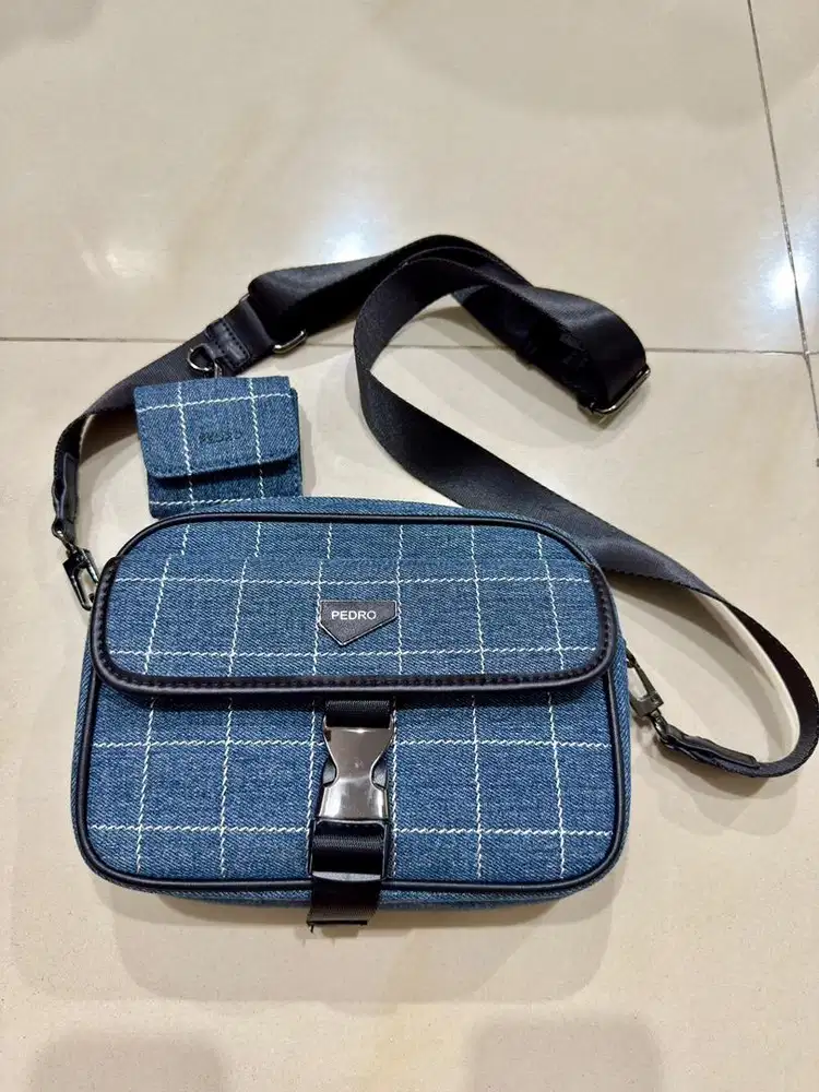 Tas Sling Bag Pedro Denim