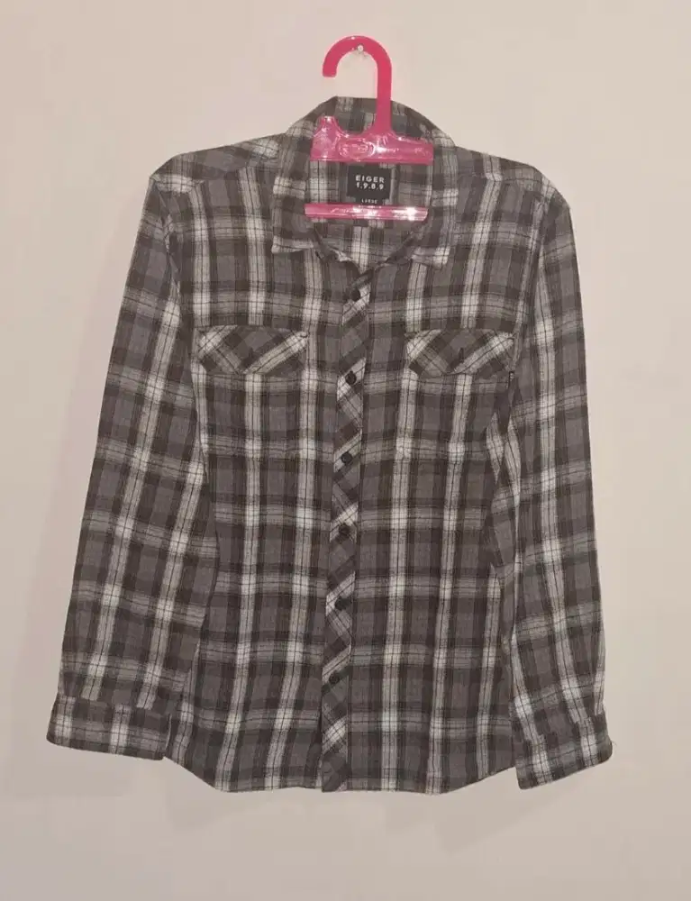 Kemeja Flanel Pria Eiger 1989 Like New