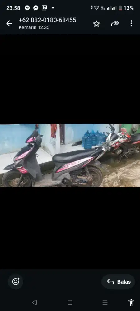Di jual honda vario carbu thn2008