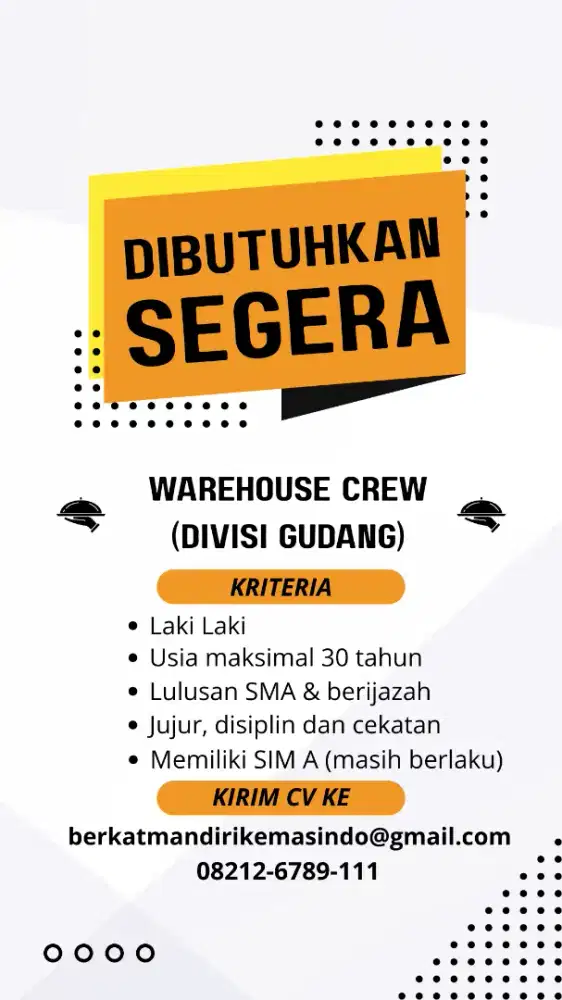 Lowongan pekerjaan administrasi