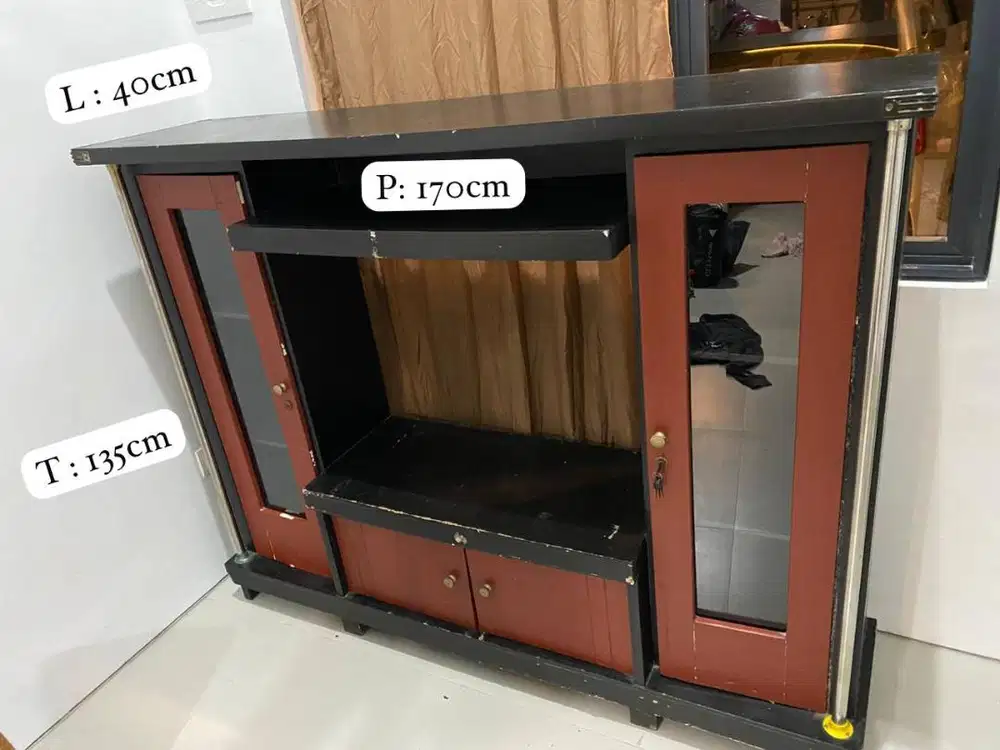 Buppet Kayu Serbaguna Second Besar & Kokoh – Cocok Toko/ Rumah/ Gudang