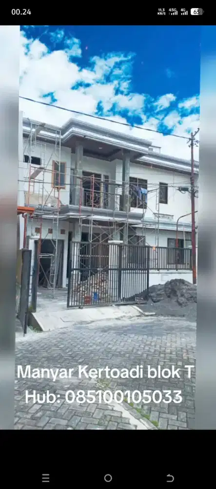 Jual Rumah Baru - Manyar Kertoadi