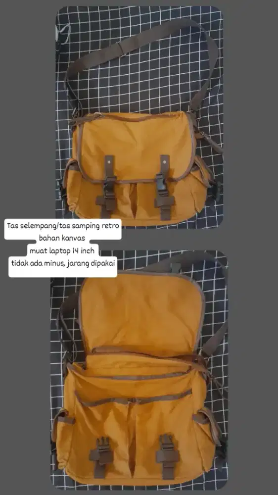 Tas selempang kanvas