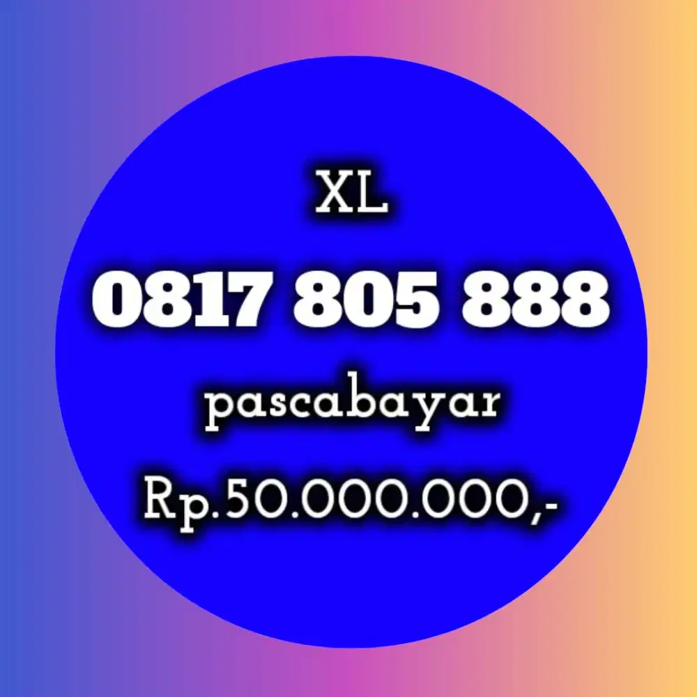 NOMOR CANTIK KOLEKSI XL 805 888