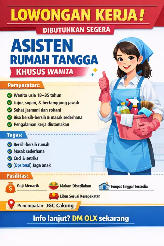 LOWONGAN ART WANITA DIBUTUHKAN SEGERA