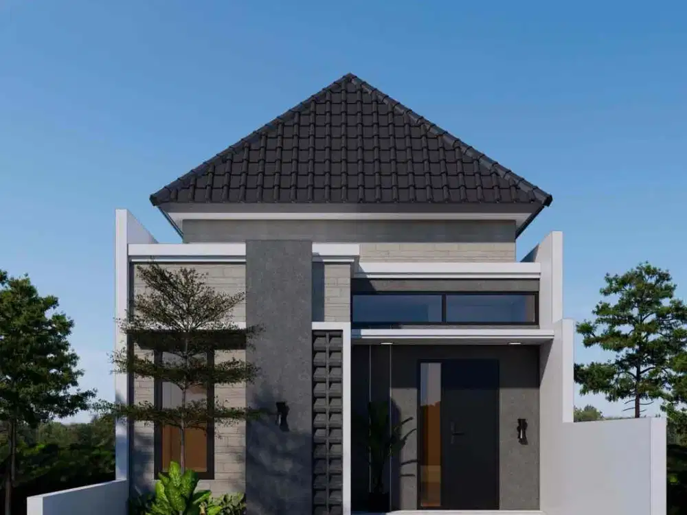 Rumah murah desain modern kebumen
