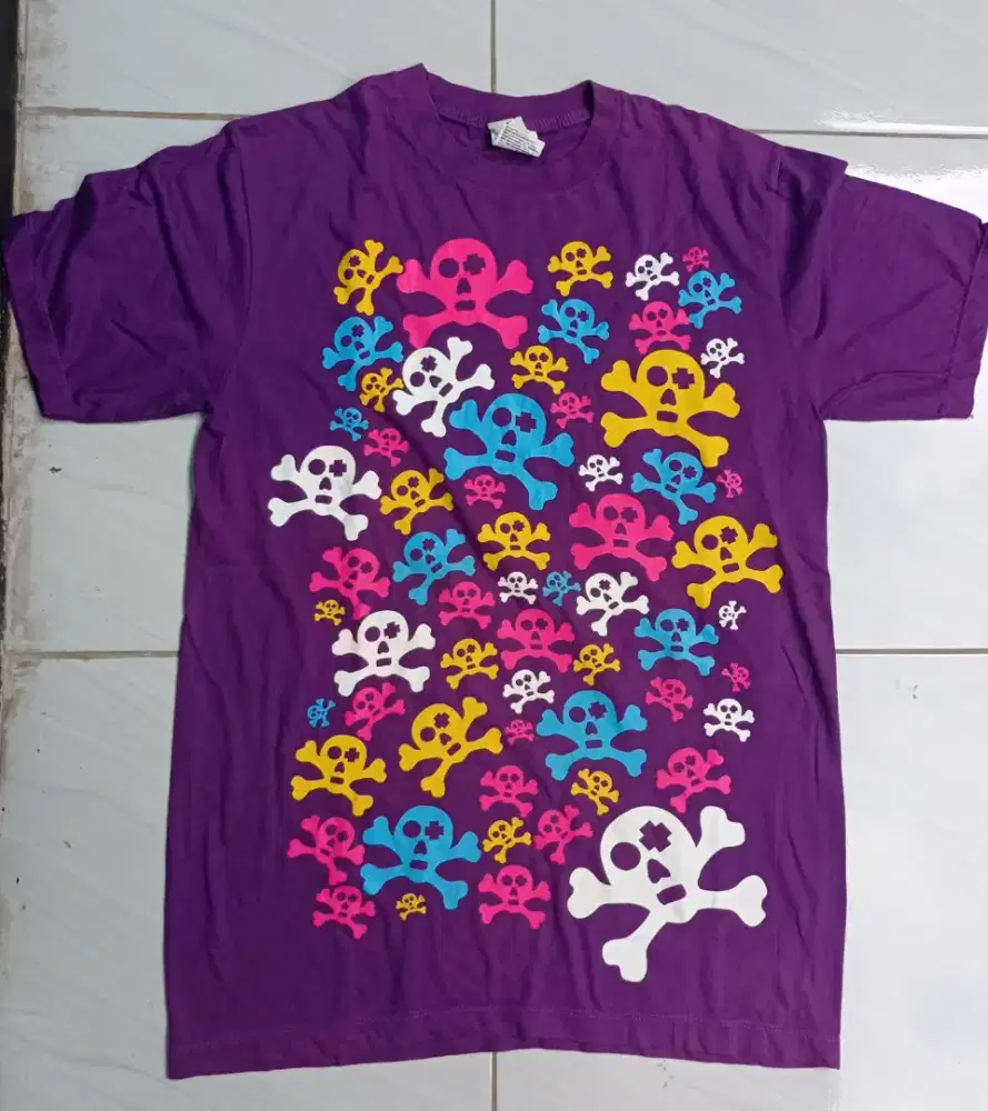 Kaos tengkorak original made in Thailand