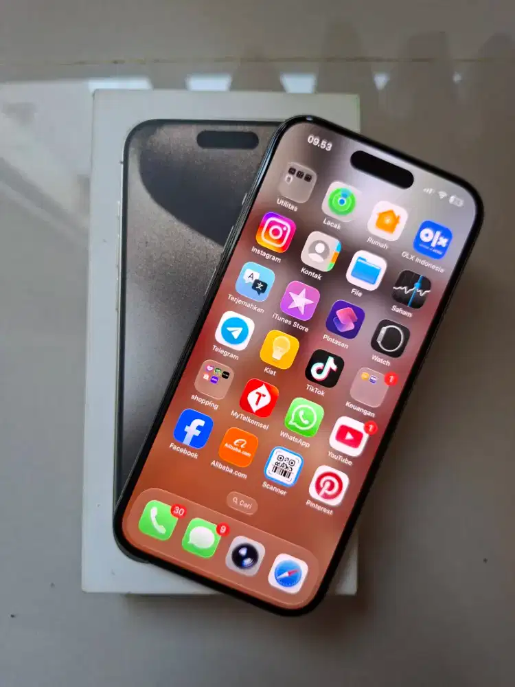 DIJUAL IPHONE 15 PRO EX IBOX 128GB