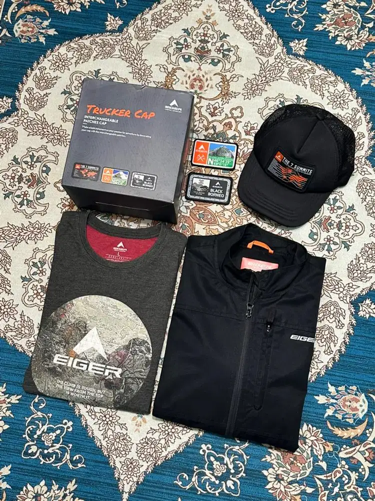 EIGER FULSET Jaket Kaos Topi