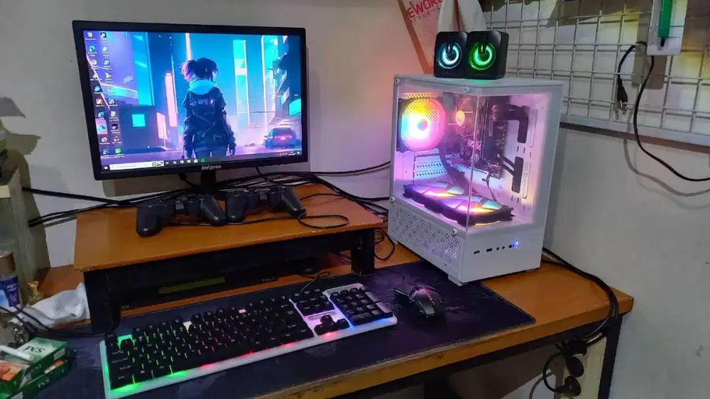 PC Gaming Core i5 fullset kondisi baru bisa desain grafis & edit