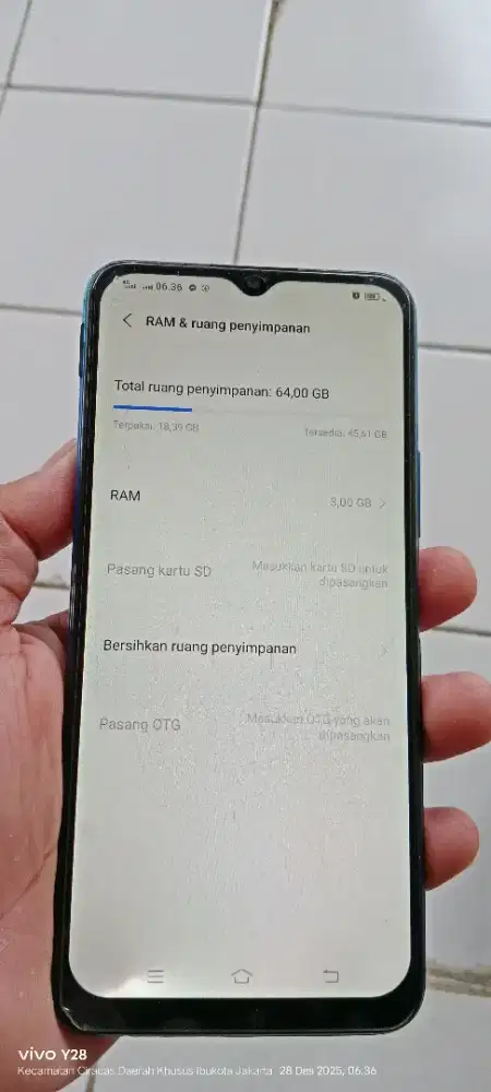 Vivo  y20  lecet pmkyan ja 3/64