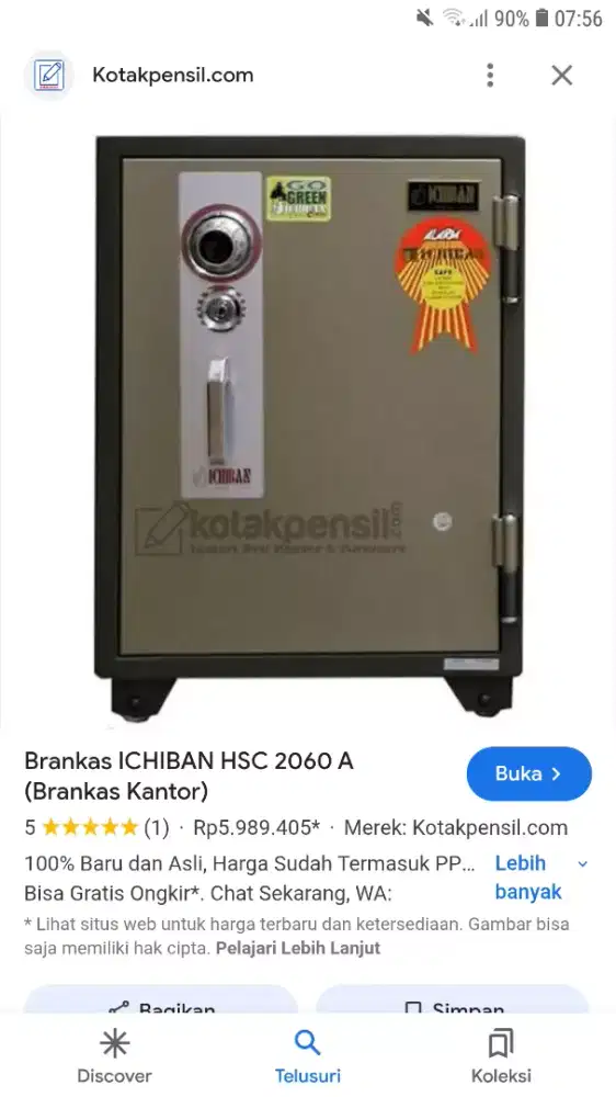 Peti besi, penyimpanan arsip dll