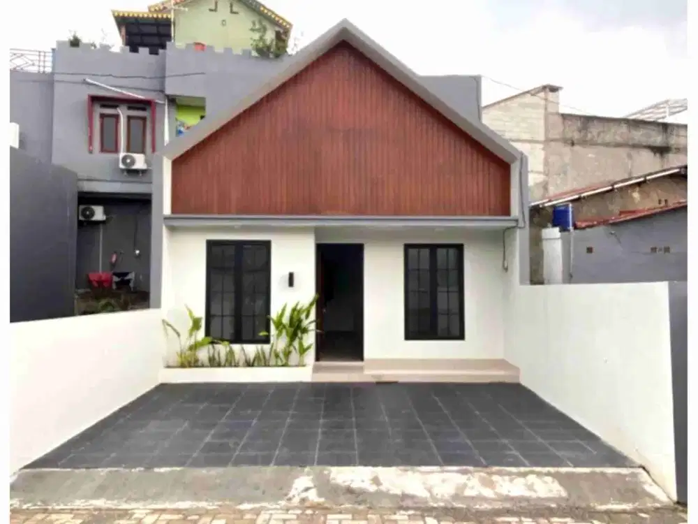 Di Jual Rumah Scandinavian with rooftop, asri nyaman dan tenang di Jagakarsa.