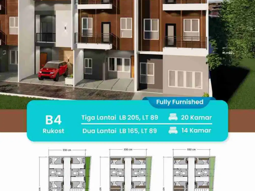 Jual kost 6 kamar dekat kampus Unpam 2 Buaran Serpong Tangsel Hana kos