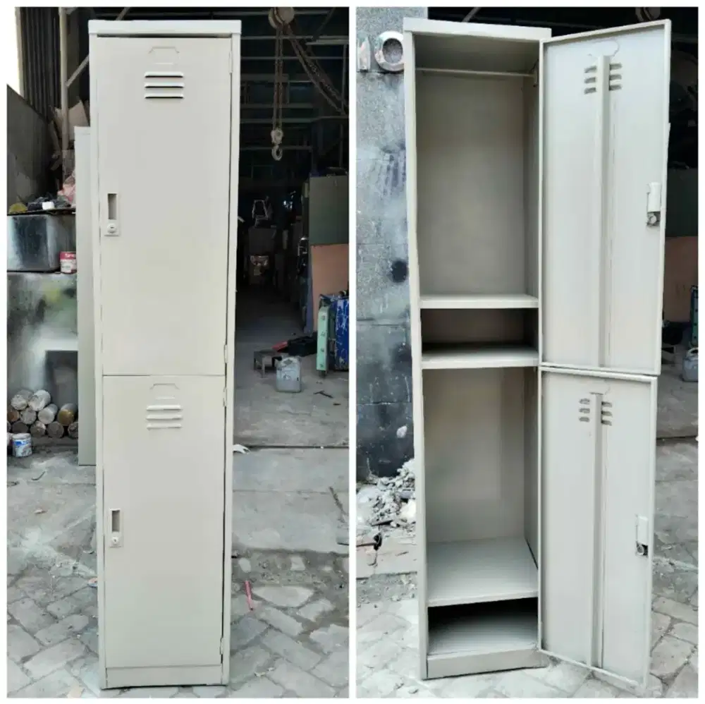 Loker 2 Pintu Lemari Besi 2 Pintu Kondisi Bekas