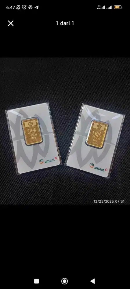 WTB emas antam per gram yg bu saja.