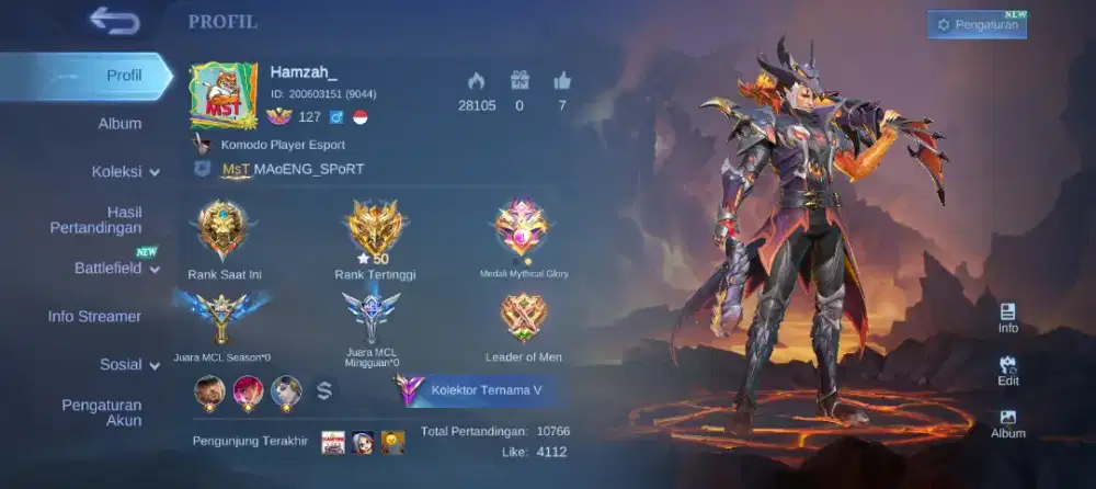 Akun mobile legends beli 1 akun 2 server