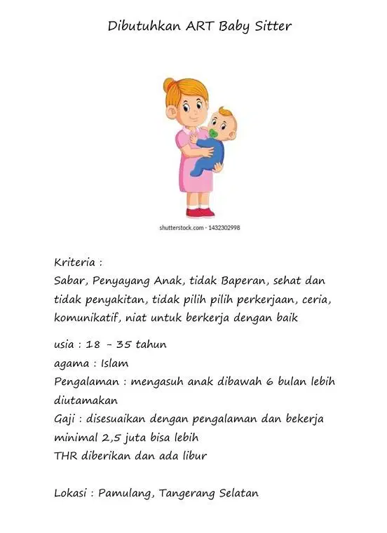 Asisten rumah tangga serabutan