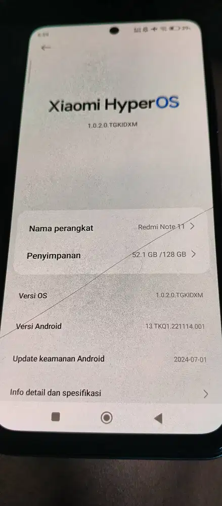 Redmi note 11 ram 6+2/128