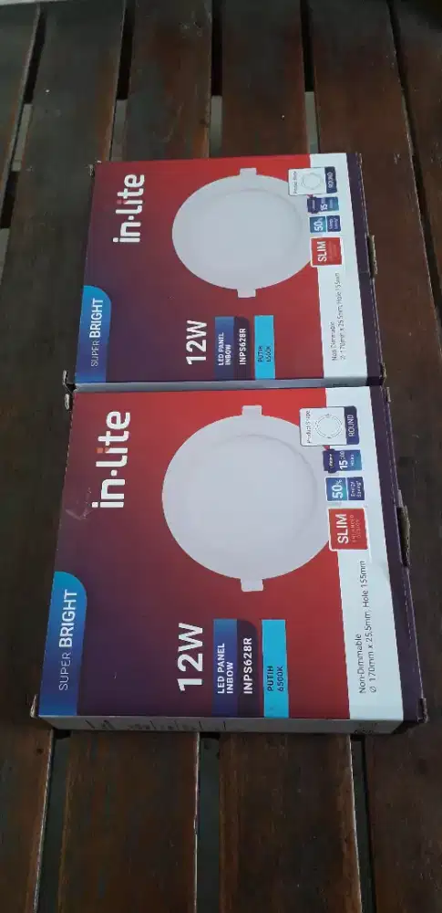 Slim downlight led in lite 12 w putih