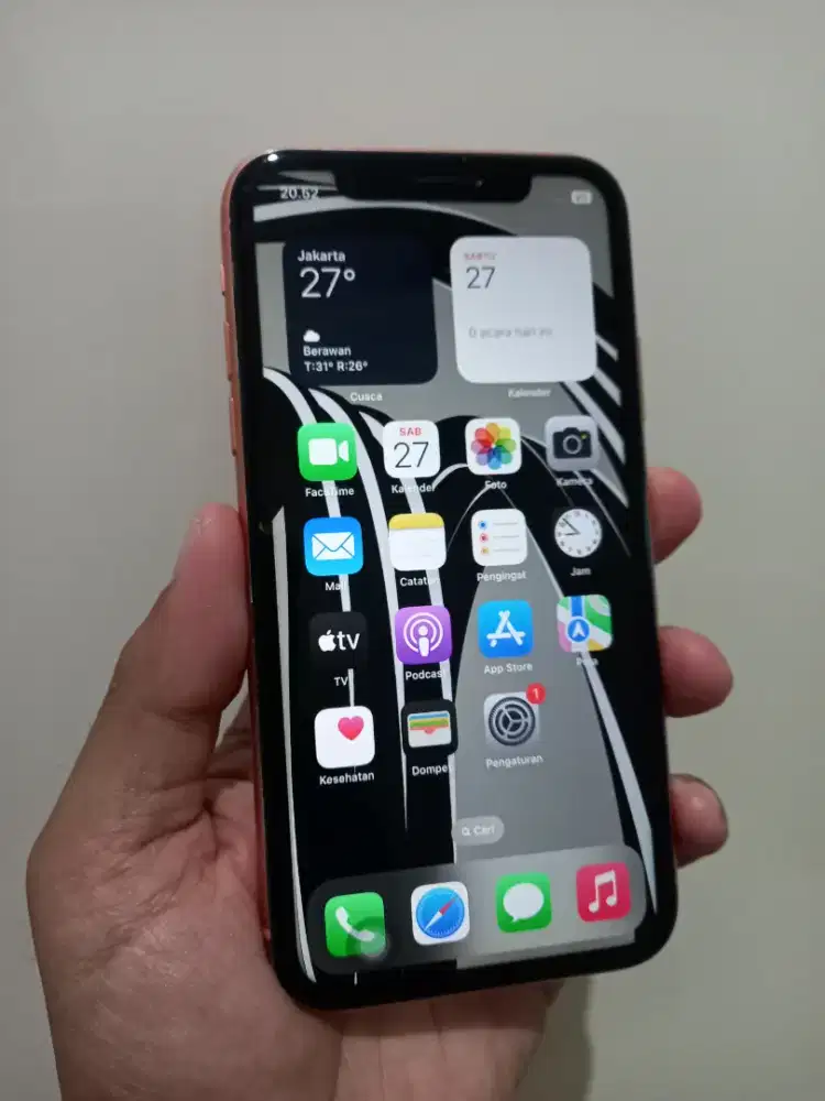 IPhone Xr Coral 64Gb Lte Fullset ex inter normal