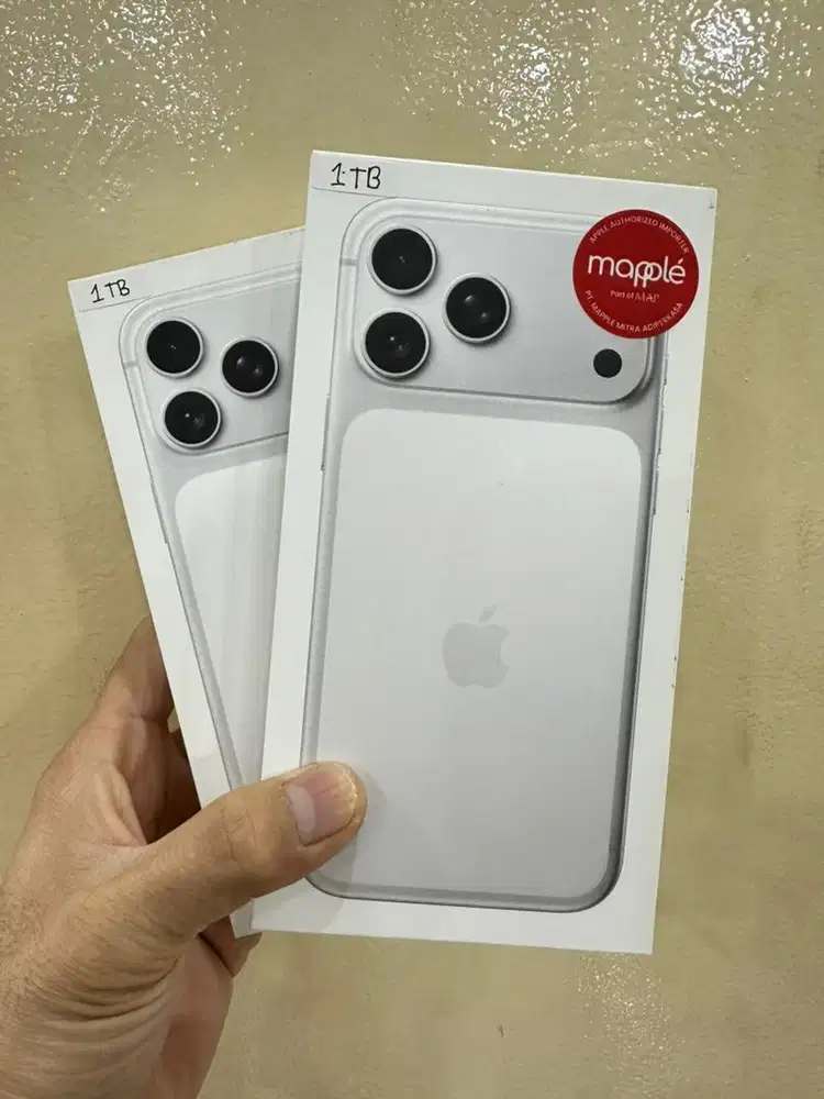 iPhone 17 Promax 1TB Silver Brand New Resmi