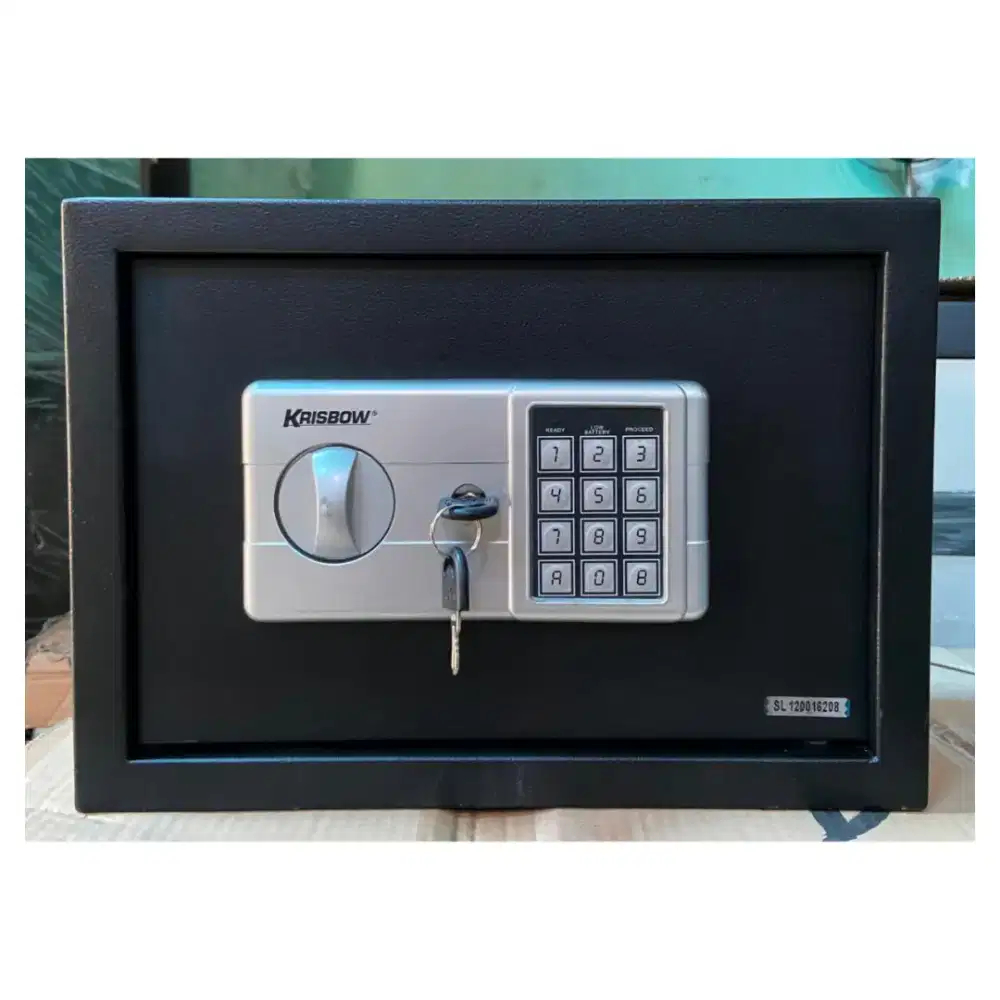 Safe deposit krisbow kunci digital tempat simpan uang bpkb emas