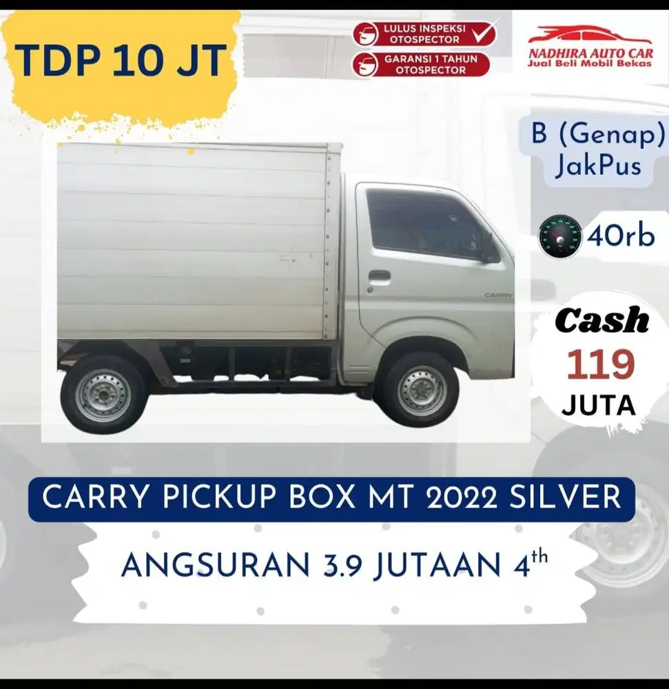 Promo TDP 10 Juta Carry Pickup Box MT 2022 Silver