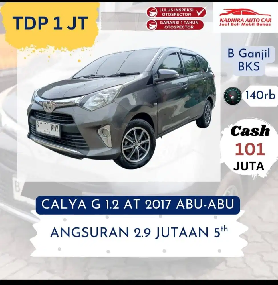 Promo TDP 1 Juta Calya G AT 2017 Abu