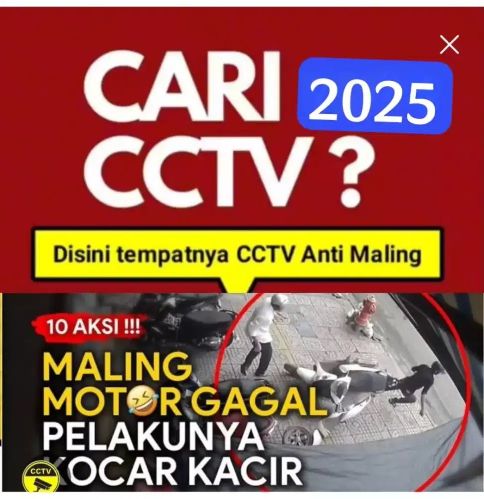 IP CAMERA CCTV BERGARANSI 2MP KUALITAS JERNIH HD
