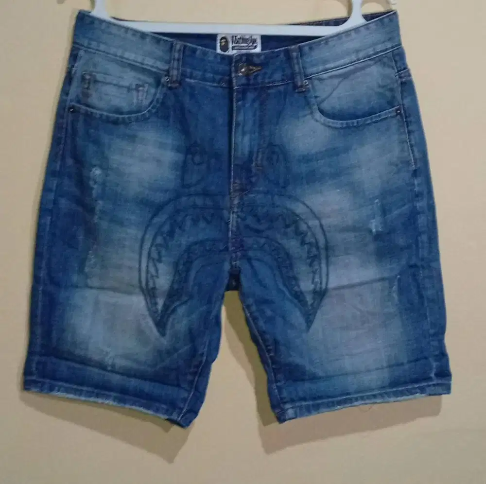 BAPE SHORT DENIM JEANS